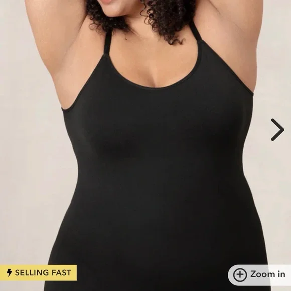 Set of 2 Shapermint Essentials All Day Camis - Navy and Black Compression Tanks - Picture 7 of 7